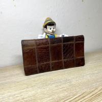 ราคา กระเป๋าสตางค์หนังแท้ 100% ใบยาว มือสอง ญี่ปุ่น (12873503215)