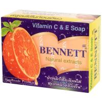 ราคา LeeMart สบู่ สมุนไพร เบนเนท BENNETT 130G เบ็นเน็ท สบู่บุ๋มปนัดดา สูตร สบู่วิตามิน อี เบนเนทส้ม สีส้ม ขนาด 130 กรัม (18181945038)