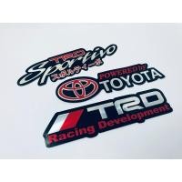 ราคา สติ๊กเกอร์ TRD Toyota Racing Sportivo JDM สติกเกอร์ สีแดง 3ชิ้น Foil Stickers 3D ตัวนูน แต่งรถ ติดรถ Vios Yaris Fortuner (7178220159)