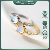 ราคา [Painn]แหวนเงินผู้หญิงมูนสโตน Lovely ที่มีหินไม่ตอบสนอง A0292 (56200735965)