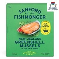 ราคา SANFORD หอยแมลงภู่ครึ่งฝาเขียวจากนิวซีแลนด์กลาง M NZ GREENLIP HALF SHELL MUSSEL M ขนาด 1 กก. (ส่งแช่แข็ง) (26721434850)