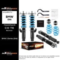ราคา โช๊คอัพปรับเกลียว T6 Coilover สําหรับ BMW E46 ซีรี่ส์ 3 ปี 1998-2007 ชุดช่วงล่างแต่งรถ โหลดเตี้ย สตรัทพร้อมสปริง (43605955130)