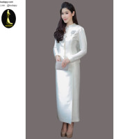 ราคา ชุดไทยจิตรลดาสีขาวงาช้าง เซ็ท 2 ชิ้น เสื้อผ้าไหมกระดุมหน้า + พร้อมกระโปรงทรงสอบ สำเนา (3716099456)