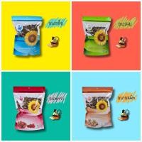 ราคา [ห่อ 500 กรัม] เมล็ดทานตะวัน อบเกลือ อบเนย วอลนัท พุทรา และ ถั่วปากอ้า (7639766327)