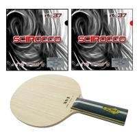 ราคา Pingpongsport ไม้ปิงปองประกอบ XVT ZLC KOTO ด้ามตรง + ยางปิงปอง AIR SCIROCCO SOFT + ยางปิงปอง AIR SCIROCCO POWER (502648639)