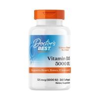 ราคา Doctors Best Vitamin D3 5000 IU Softgels 360 Count (41963786335)