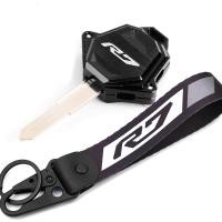 ราคา MOWOK CNC อลูมิเนียมรถจักรยานยนต์ Key Case Key Shell พร้อมพวงกุญแจ Fit สําหรับ YAMAHA R7 YZF-R7 YZFR7 (สีดํา) (40822368760)