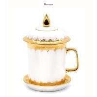 ราคา แก้วมัคเบญจรงค์ ลายขอบทองนูน พร้อมกล่องผ้าไหม (1949061190)