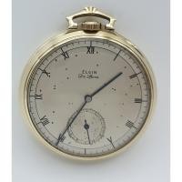 ราคา นาฬิกา ELGIN MEN'S VINTAGE POCKET DE LUXE 17 JEWELS 38349920 USA 10K #P01 (ไขลาน) (22217392167)