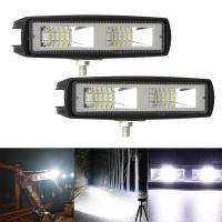 ราคา 2PCS ไฟหน้ารถมอเตอร์ไซด์48W ไฟทำงานรถยนต์12V LED บาร์รถบรรทุกรถแทรกเตอร์รถพ่วงทางวิบากทำงานไฟสปอตไลท์ไฟ LED ไฟหน้า (40119203188)
