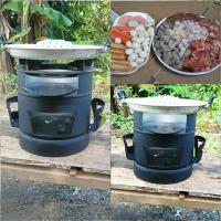 ราคา เตาเหล็ก ไฟแรง ประหยัดถ่าน น้ำหนักเบา แข็งแรง ทนทาน ตกไม่แตก เฉพาะเตาไม่รวมจานรองหม้อ เตาเหล็กDIY (18046392089)