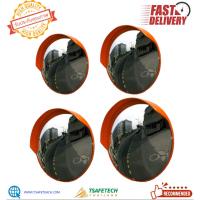 ราคา กระจกโค้งจราจร 12 18 24 32 40 นิ้ว กระจกนูน เนื้อกระจกโค้งโพลีคาร์บอเนต พร้อมประกับเสา (9916003953)