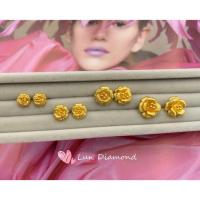 ราคา ต่างหูดอกไม้ทองคำ prima gold (5832693032)