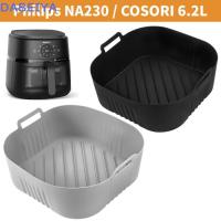 ราคา DABEIYA จานอบ, 6.2L แถบกรองน้ํามัน Air Fryer แม่พิมพ์, ซิลิโคนแบบใช้ซ้ําได้สําหรับ PhilipsNA230 COSORI6.2L Airfryer Accesorios (43218446634)