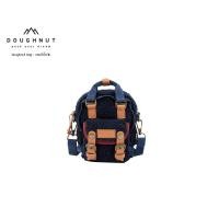ราคา DOUGHNUT BAG X Fo Fellow : Macaroon Tiny Fluffy Series : NAVY X WINE กระเป๋าสะพายข้าง (รหัสสินค้า 09750) (23541997747)