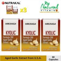 ราคา Nutrakal Kyolic 200 สารสกัดกระเทียมบ่มพิเศษออร์แกนิก 100% 30 แคปซูล x 3 ขวด จาก USA บำรุงหัวใจ ลดไขมันในเลือด คุมระดับความดันโลหิต เสริมภูมิคุ้มกัน (343856384)
