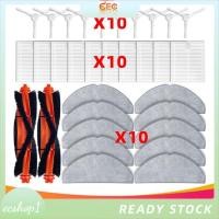 ราคา [ecshop1.ph] 32 ชิ้นสําหรับหุ่นยนต์สูญญากาศ S20 / D106 กวาดอะไหล่ทดแทนอุปกรณ์เสริมแปรงหลักแปรงด้านข้าง Mop ผ้ากรอง (41566377396)