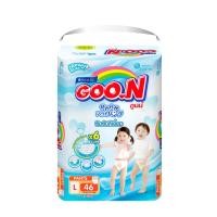 ราคา [ส่งฟรี] [ขายยกลัง] GOO.N กางเกงผ้าอ้อมเด็กPANTS พรีเมี่ยม รุ่นซุปเปอร์จัมโบ้ Size L - 46 ชิ้น 3 แพ็ค(ทั้งหมด138ชิ้น) (11031728030)