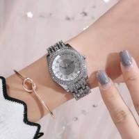 ราคา นาฬิกา GEDI นาฬิกาผู้หญิง ตัวเรือนและสายประดับเพชร สีเงิน หน้าปัดขาว -ของแท้ 100% กันน้ำได้ (แถมถ่านสำรอง 1 ก้อน) (1271966903)