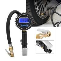 ราคา เครื่องวัดความดันลมยางแบบดิจิตอล+หัวเติมลม เกจ์วัดลม+เติมลม 220 ปอนด์ สายเติมลมหัวทองแดง ยาว35cm (41419153032)