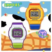 ราคา Shhors นาฬิกาข้อมือดิจิทัล LED สายซิลิโคน ทรงสี่เหลี่ยม สีสันสดใส เหมาะกับคู่รัก สไตล์สปอร์ต สําหรับผู้ชาย และผู้หญิง (22075532804)