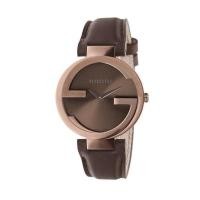 ราคา Gucci Woman’s Interlocking Brown Strap Watch (26009153644)