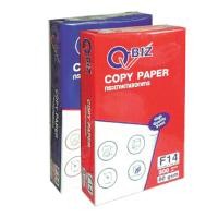 ราคา คิวบิซ กระดาษถ่ายเอกสาร F14 70 แกรม 500 แผ่น Q-Biz Copier Paper F14 70 gsm. 500 Sheets. (5148711616)