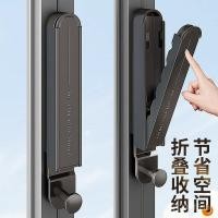 ราคา ราวตากผ้าแบบพับเก็บได้ติดผนังหนาราวตากผ้าไม้แขวนเสื้อระเบียงหน้าต่างพับได้ในครัวเรือนเจาะฟรี ZUGI (40972245419)