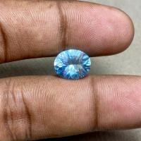 ราคา หินบุษราคัมธรรมชาติ หิน Swiss Blue Topaz Blue Topaz Dim 12x10x6 (42455774322)