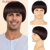 ราคา วิกผมสไตล์มอร์ฟlash mushroom wig, สังเคราะห์สำหรับHALOWEEN, ย้อนยุค, อคาเนะ, คอสเพลย์, ผู้ชายสีน้ำตาล (43426256436)