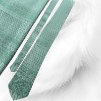 ราคา เนคไทจากผ้าไทยสีเขียวอ่อน (27105641569)