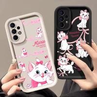 ราคา Disney สีชมพู Marie แมวน่ารักเคสโทรศัพท์สําหรับ Samsung Galaxy A55 A54 5G A52 A53 A72 4G A35 A34 A32 A25 A23 A21S A16 A15 A14 A13 ซิลิโคนนุ่มป้องกันกล้อง (28030728164)