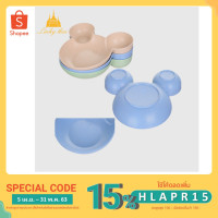 ราคา จานข้าวมิกกี้ จานข้าว จานข้าวแบบมีหลุม Luckythai (7917413404)