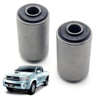 ราคา ลูกยางหูแหนบหน้า บูชหูแหนบหน้า ยางหูแหนบหน้า แบบเหล็ก+ยาง 2 ชิ้น สีดำ สำหรับ Toyota Hilux Vigo ปี 2004-2014 (4325368944)