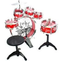 ราคา กลองชุด 6 ชิ้น สำหรับเด็ก พร้อมเก้าอี้ LET'S ROCK 'N ROLL NO.28807 (3320597654)