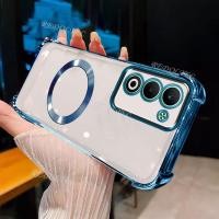 ราคา OPPO A5i Pro 2025 เคสใหม่แม่เหล็กกันกระแทกโปร่งใสพร้อมแหวนแม่เหล็ก 2025 ดีไซน์ใหม่ปลอกใส OPPO A5iPro ฝาครอบโทรศัพท์แบบนุ่มบางเฉียบ (41317499355)