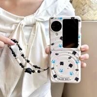 ราคา LUKEN เคสโทรศัพท์สําหรับ Samsung Galaxy Z Flip 7 6 5 4 3 ค้นหา N3 N2 FLIP น่ารักการ์ตูนสีขาวปกหลัง Miffy Cat Stand Chain สําหรับ findn2 3 พลิกค้นหา N2 n3 Flip Z Flip6 Flip5 Flip7 (41411891873)