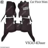 ราคา MatPro พรมปูพื้นเข้ารูป 5D 6D Premium Fitted Leather Car Mats สำหรับรถรุ่น TOYOTA VIGO 4 ประตู ปี 2004-2015 (3782971142)