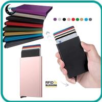ราคา Appear RFID Card Bag Pop Up อลูมิเนียมอัตโนมัติ RFID Blocking (25688174990)