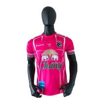 ราคา เสื้อฟุตบอลทีมชาติไทย สไตล์บอลไทย พิมพ์ลายทั้งตัว สีชมพูขลิปขาว / ร้านบอลไทย Ballthaifc Sport (8884526341)