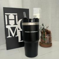 ราคา แก้วสตาร์บัค STANLEY สีดำ เก็บความเย็น อุณหภูมิ ขนาด 20 ออนซ์ (41102656138)