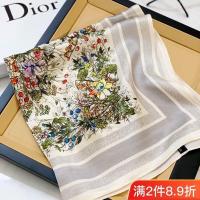 ราคา Dior 70 ผ้าพันคอ ผ้าไหม ทรงสี่เหลี่ยม ลายดอกไม้ สไตล์เกาหลี สําหรับผู้หญิง 2023 (26457574002)