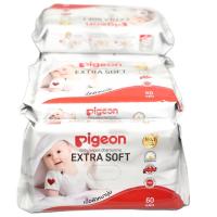 ราคา (6แถม2) PIGEON ทิชชู่เปียกพีเจ้น Baby Wipes 8ห่อ เบบี้ไวพส์พีเจ้น สูตรคาโมมายล์ ผ้าหนานุ่ม ขนาด 60 ชิ้น (7070544583)