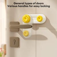 ราคา ที่กั้นประตูกันเด็ก สัตว์เลี้ยงเด็กล็อคประตูประตูป้องกันแมวความปลอดภัยล็อคกันชนประตู (56851397218)