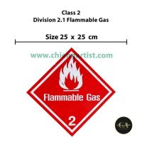 ราคา สติกเกอร์วัตถุอันตราย Class 2.1 แผ่นละ 35 บาท/50 แผ่น (23621132627)