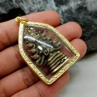 ราคา พระเหนือนาค พระพุทธเจ้าประทับบนพระยาอนันตนาคราช เลี่ยมทองไมครอนกันน้ำ (42018410557)