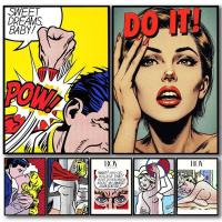 ราคา โปสเตอร์ศิลปะป๊อปอาร์ต R_roy Art Lichtenstein สำหรับตกแต่งผนังห้องนอน ไม่มีกรอบ ภาพวาดบนผ้าใบ ของขวัญ R5QL (53150660598)