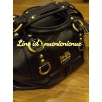 ราคา กระเป๋าสะพาย used Coach รุ่น madison sabrina medium gunmetal black (1642653001)