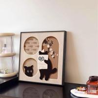 ราคา ศิลปะภาพวาดโบราณห้องนั่งเล่นจีนฝรั่งเศสครีมห้องนอนภาพวาดสไตล์การ์ตูนภาพวาดตกแต่งแมวซอกภาพจิตรกรรมฝาผนัง แรงม้า (41676499435)