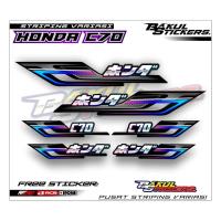 ราคา Honda C70 VARIATION STRIPING / HONDA C70 MOTORCYCLE LIST STICKERS (28875279024)